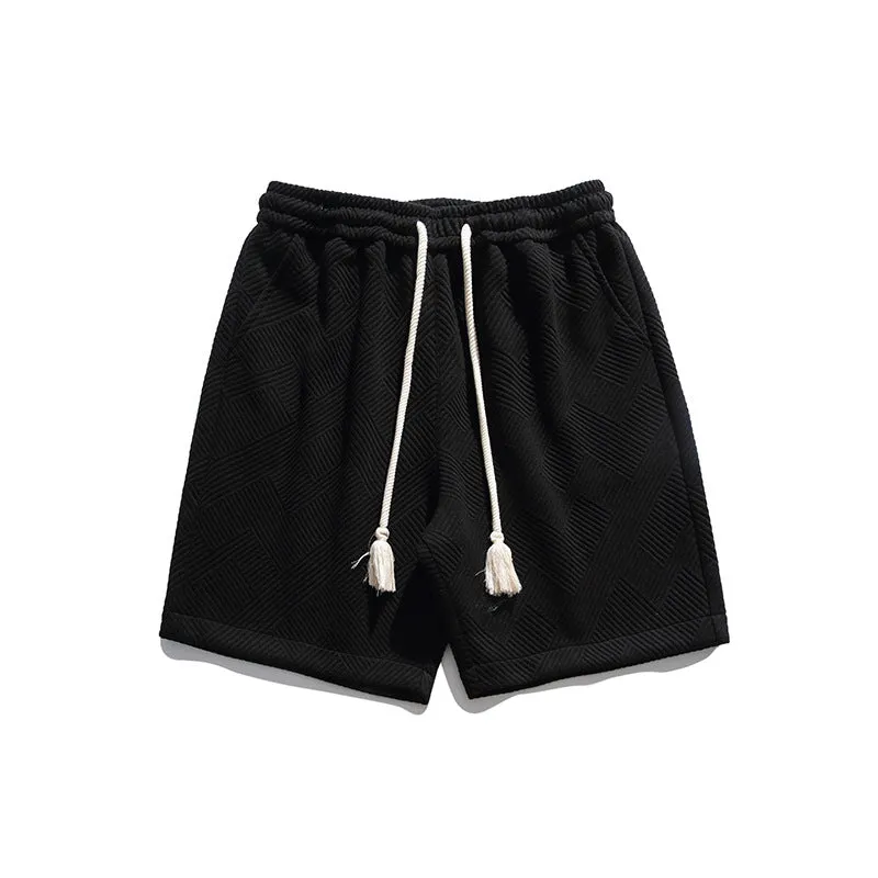 Men Shorts Summer Men's Casual Pants Straight-Leg Pants