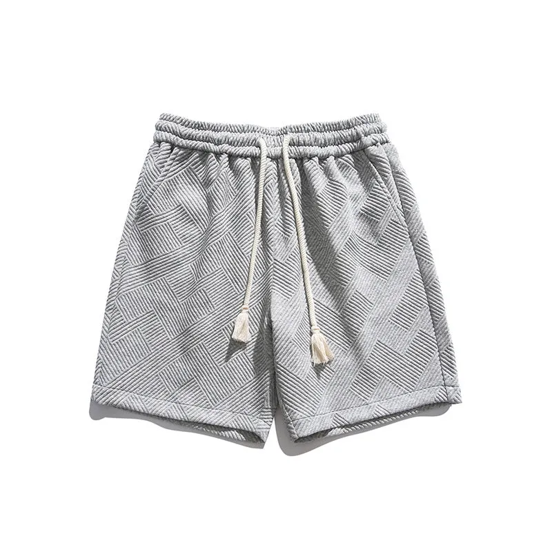 Men Shorts Summer Men's Casual Pants Straight-Leg Pants