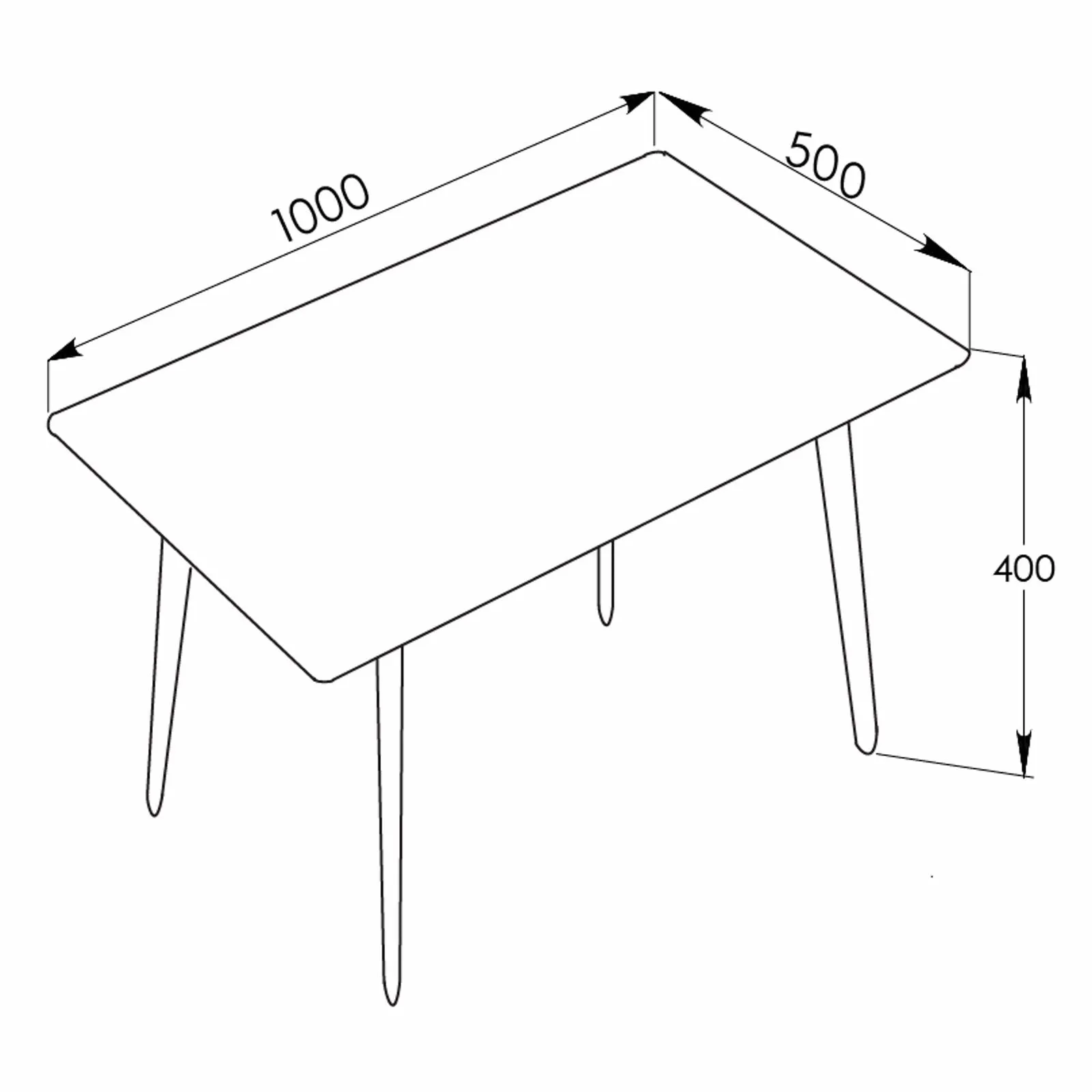 Mendy Grey Sintered Stone Coffee Table with Metal Legs by Criterion™