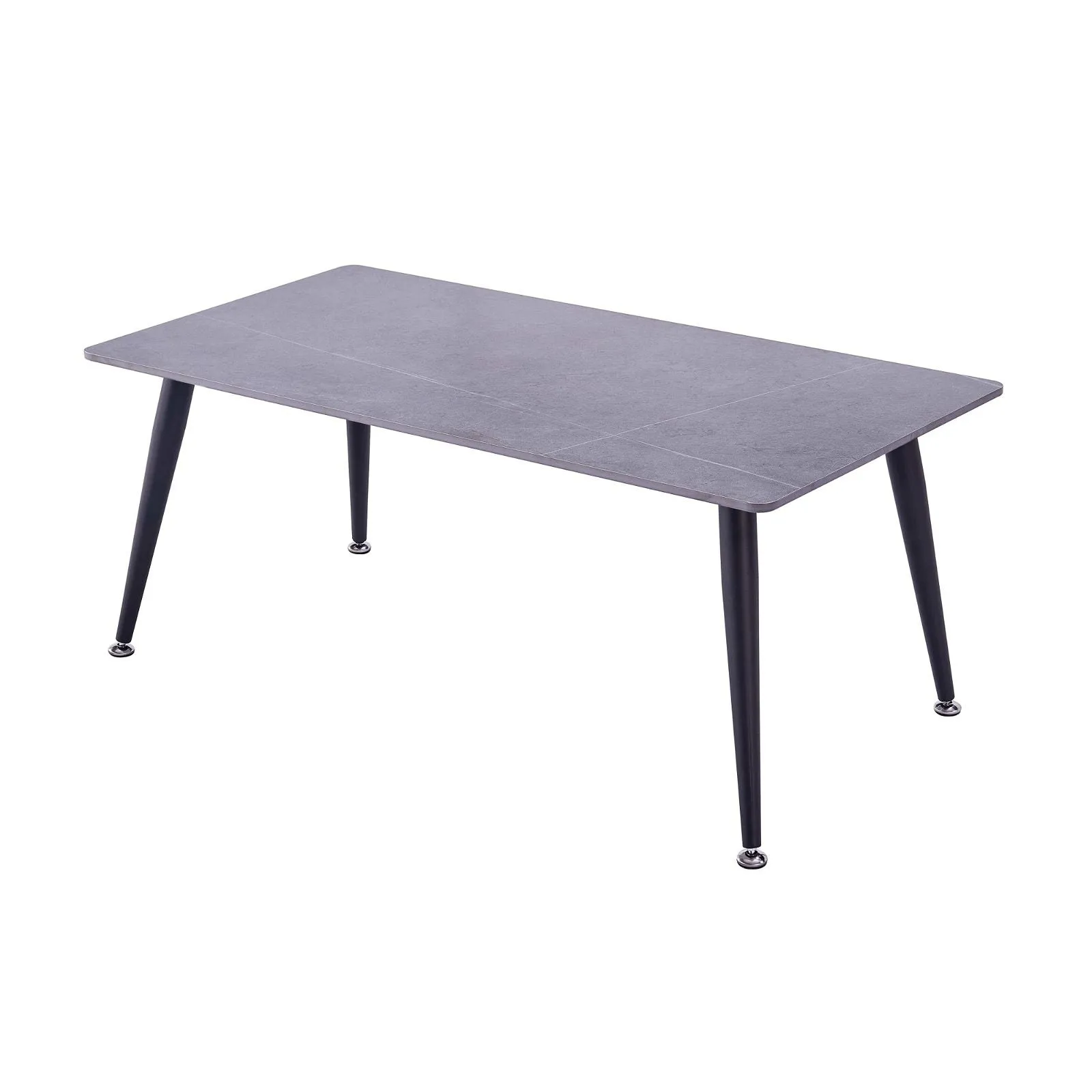 Mendy Grey Sintered Stone Coffee Table with Metal Legs by Criterion™