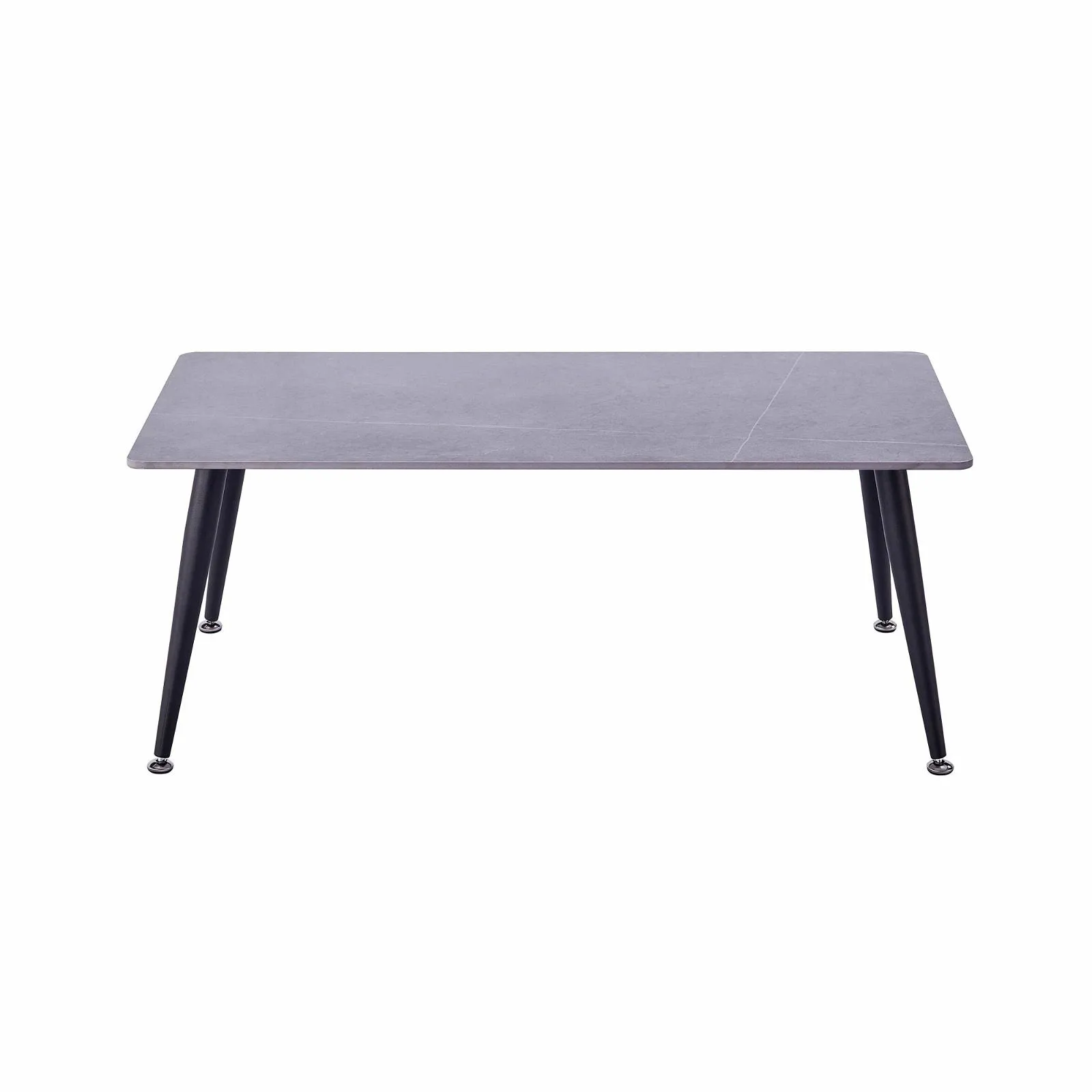 Mendy Grey Sintered Stone Coffee Table with Metal Legs by Criterion™