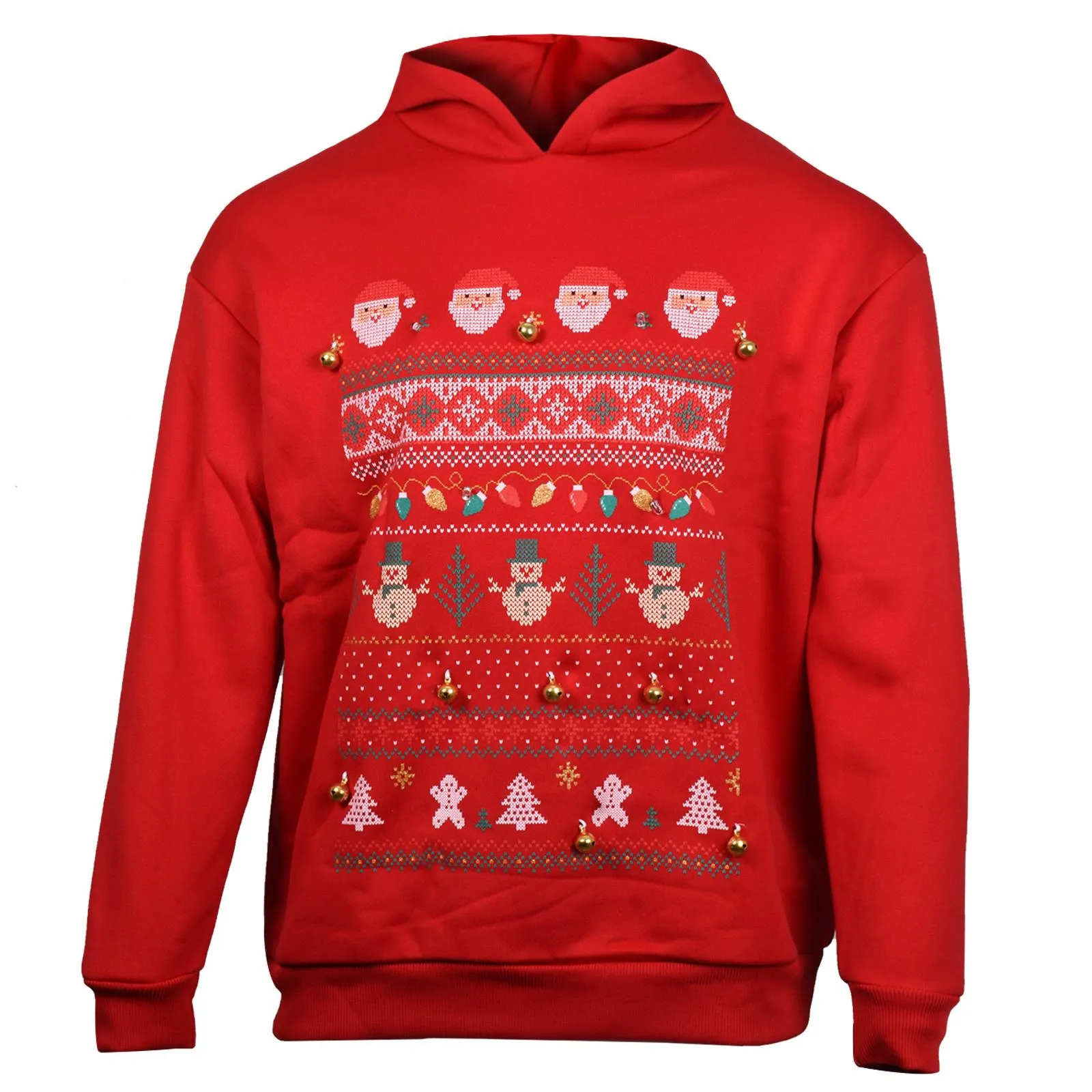 Mens 3D Christmas Pullover Hoodie