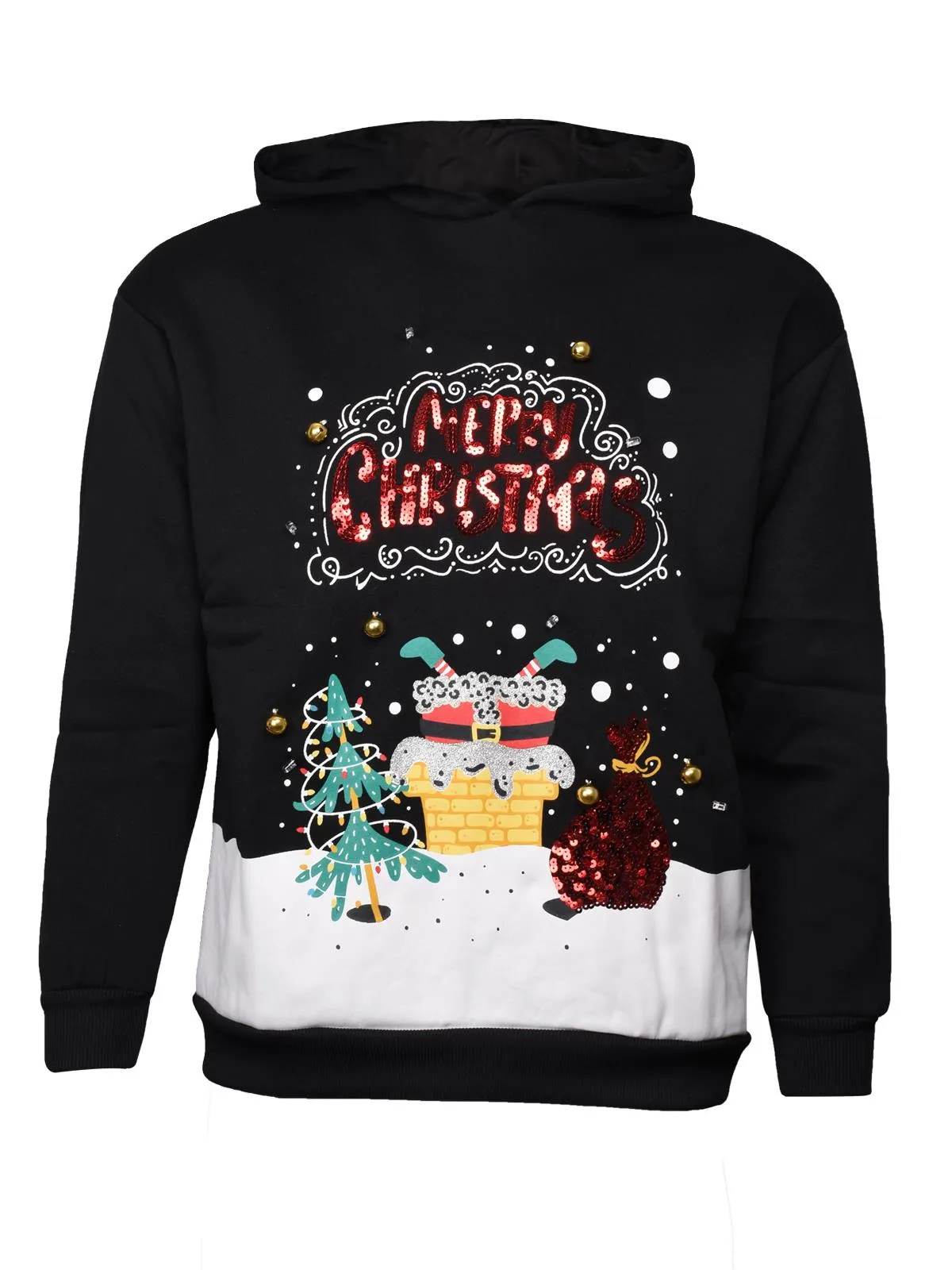 Mens 3D Christmas Pullover Hoodie