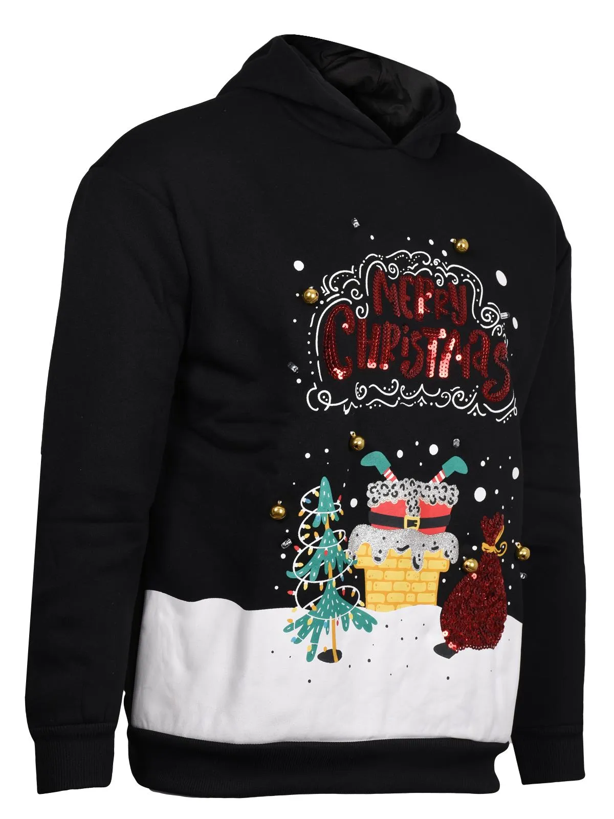 Mens 3D Christmas Pullover Hoodie