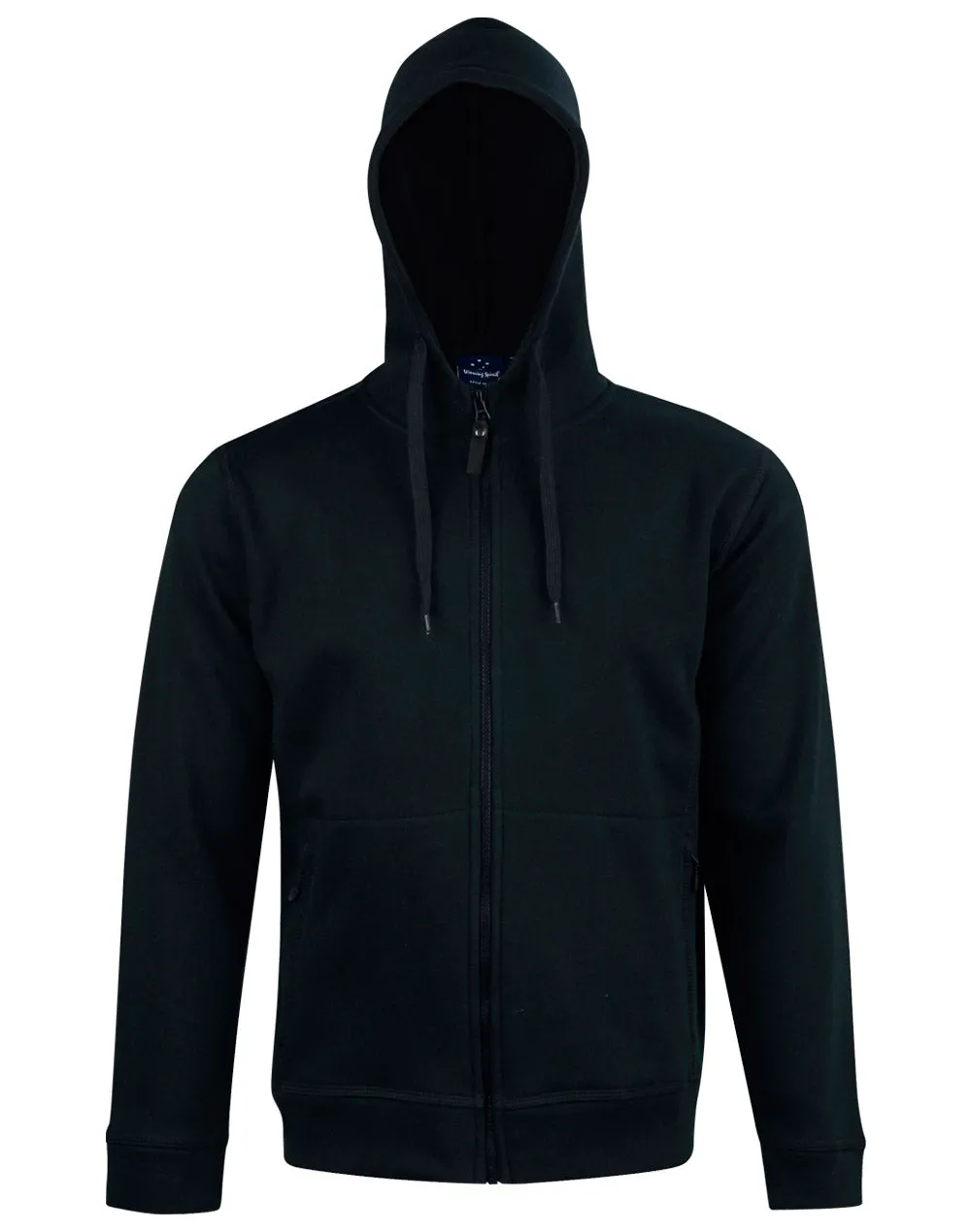 Men's Full Zip Contrast Fleecy Hoodie - FL17