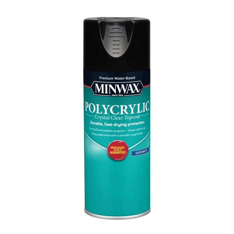 Minwax Polycrylic Matte Clear Water-Based Polycrylic Protective Finish 11.5 oz