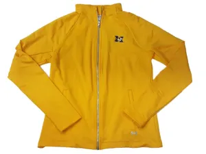 Missouri Tigers Under Armour WOMENS Yellow LS Loose Full Zip Jacket Pockets (M)