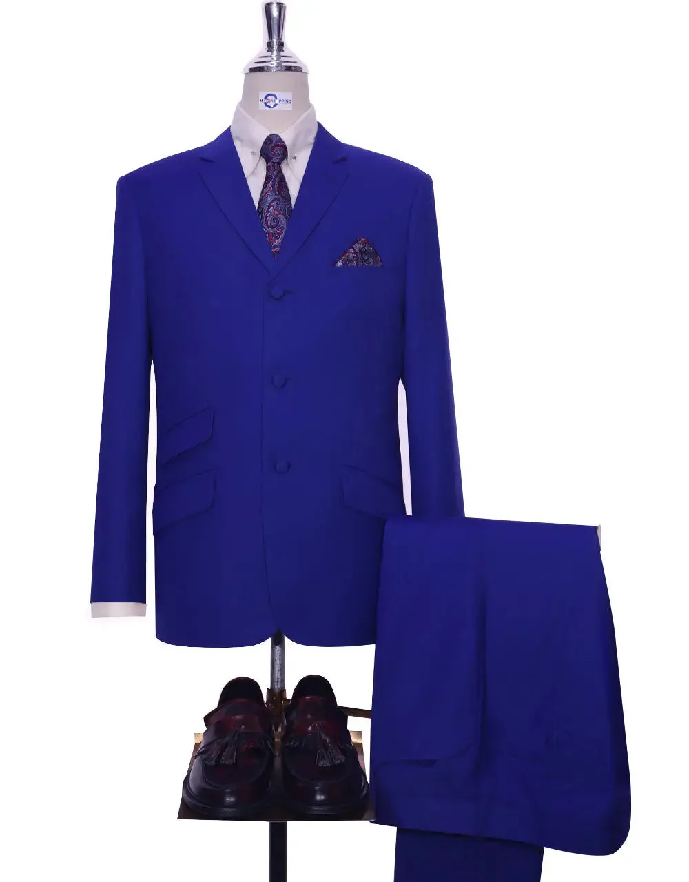 Mod Suit | 60s Style Royal Blue Suit for Men