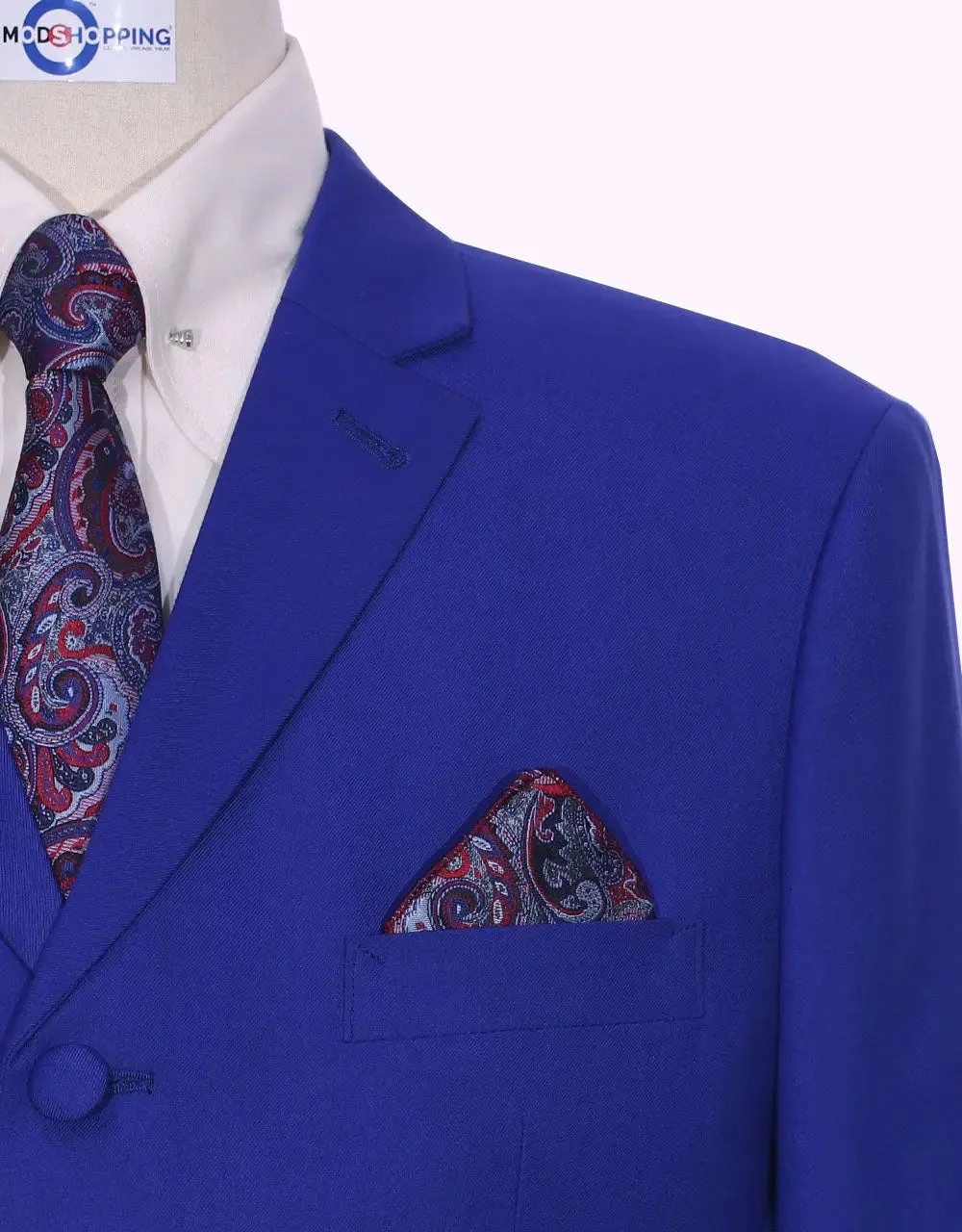 Mod Suit | 60s Style Royal Blue Suit for Men