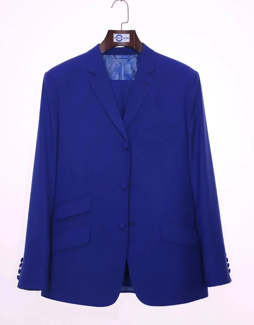 Mod Suit | 60s Style Royal Blue Suit for Men