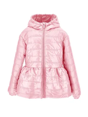 MONNALISA Quilted pink girls' jacket-17A102NP