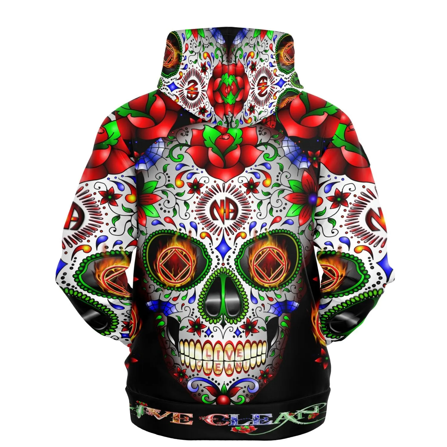 NA Sugar Skull AOP Hoodie