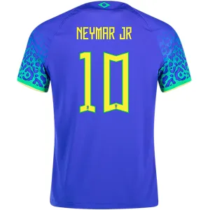 Nike Brazil Neymar Jr. Away Jersey 22/23 (Paramount Blue/Green Spark)