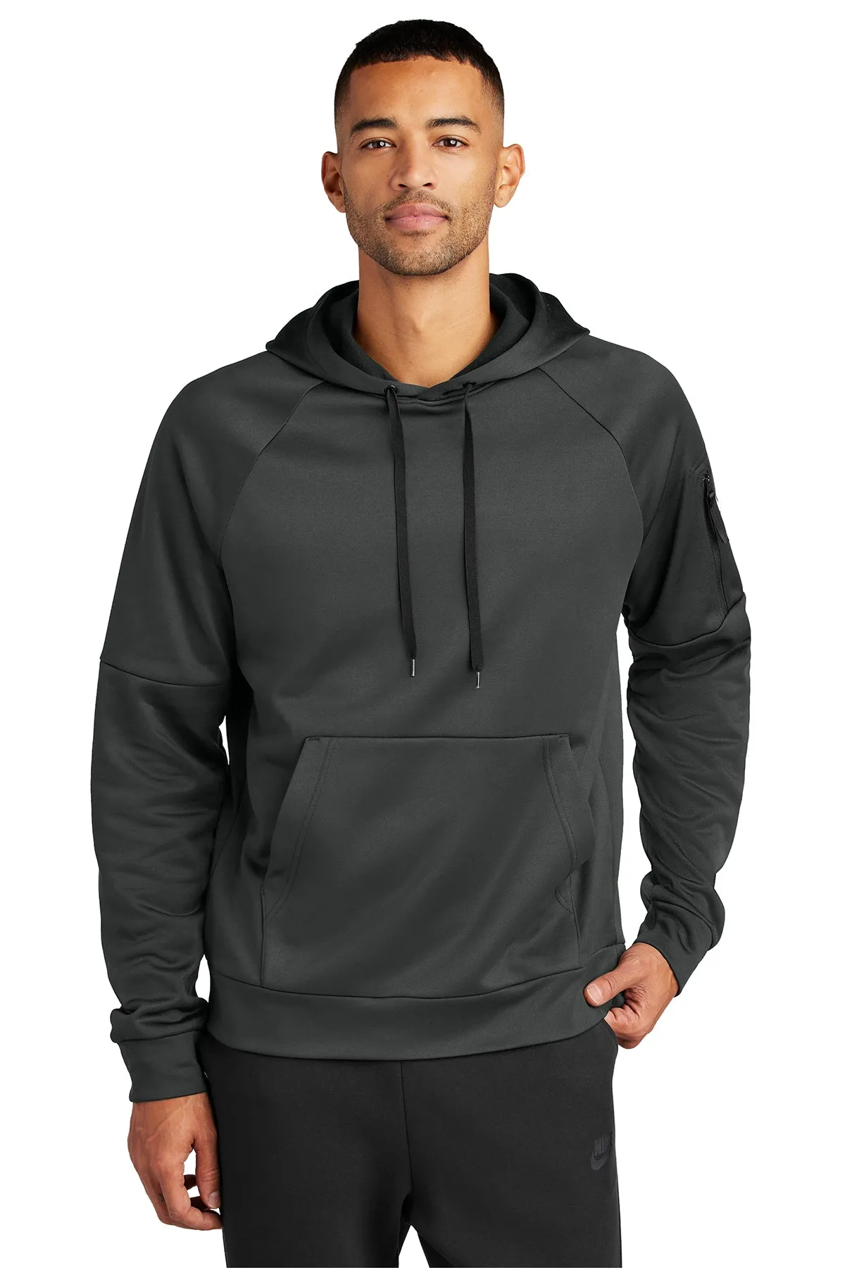 Nike Therma-FIT Pocket Pullover Branded Hoodies, Anthracite