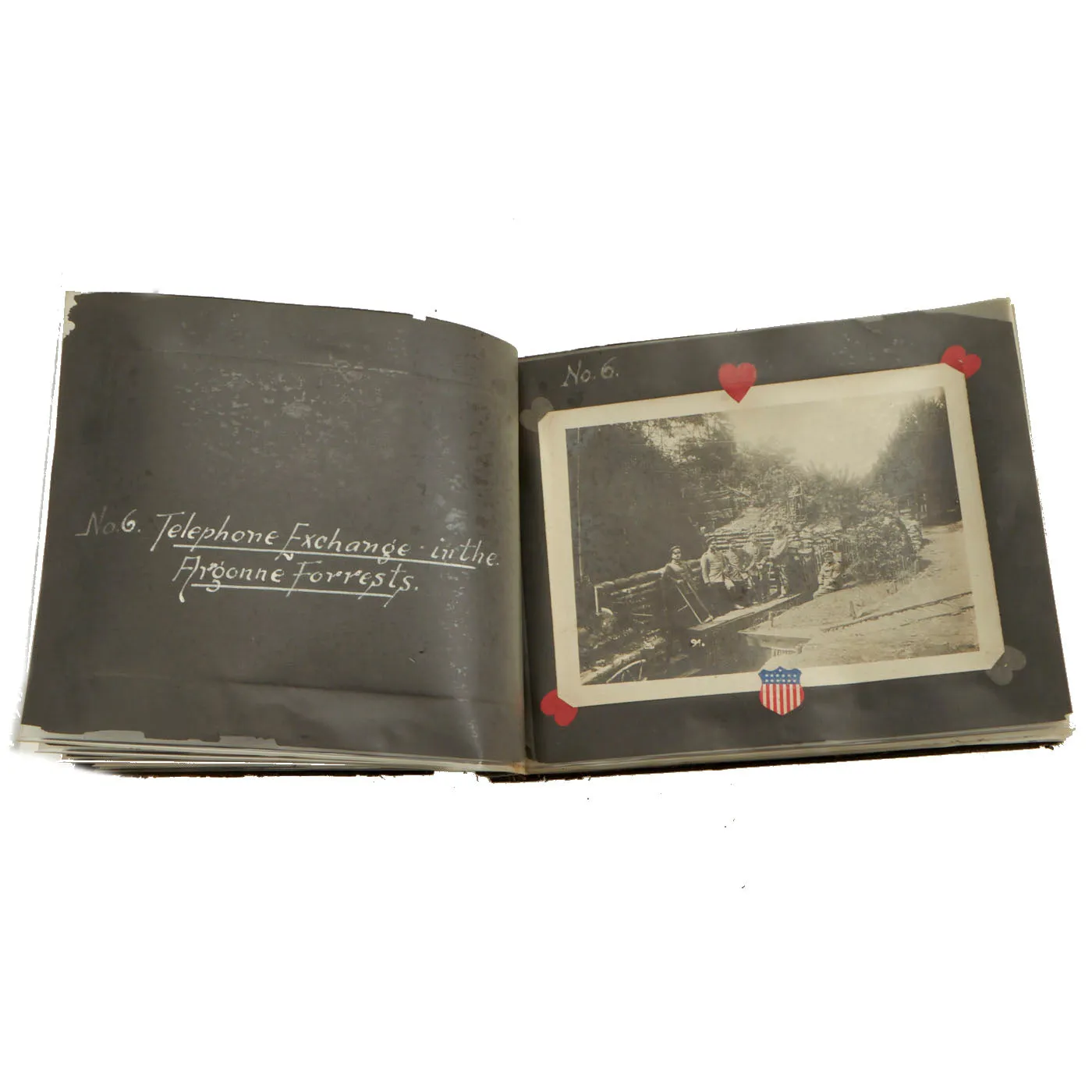 Original German WWI Photo Album Captured By US Army 4th Engineer Battalion During The Meuse-Argonne Offensive