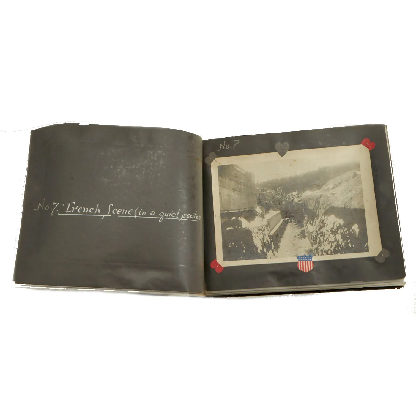 Original German WWI Photo Album Captured By US Army 4th Engineer Battalion During The Meuse-Argonne Offensive