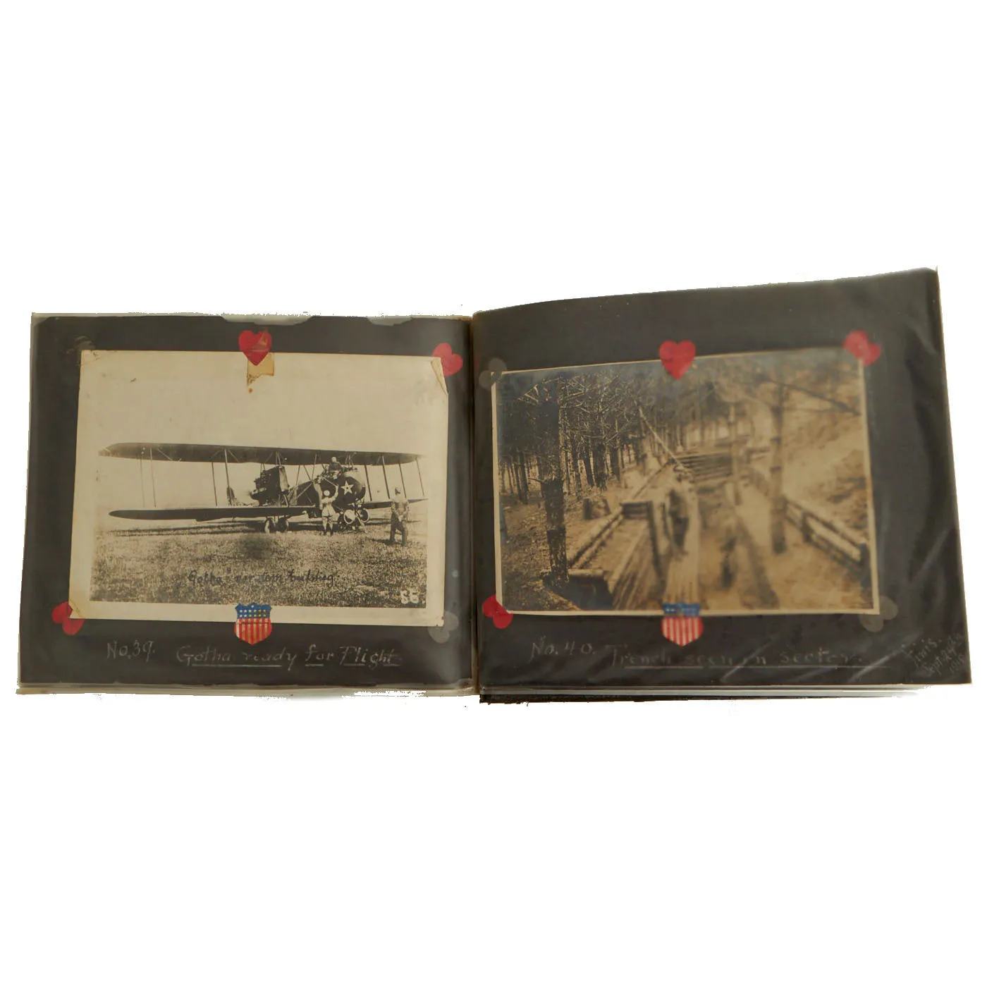 Original German WWI Photo Album Captured By US Army 4th Engineer Battalion During The Meuse-Argonne Offensive