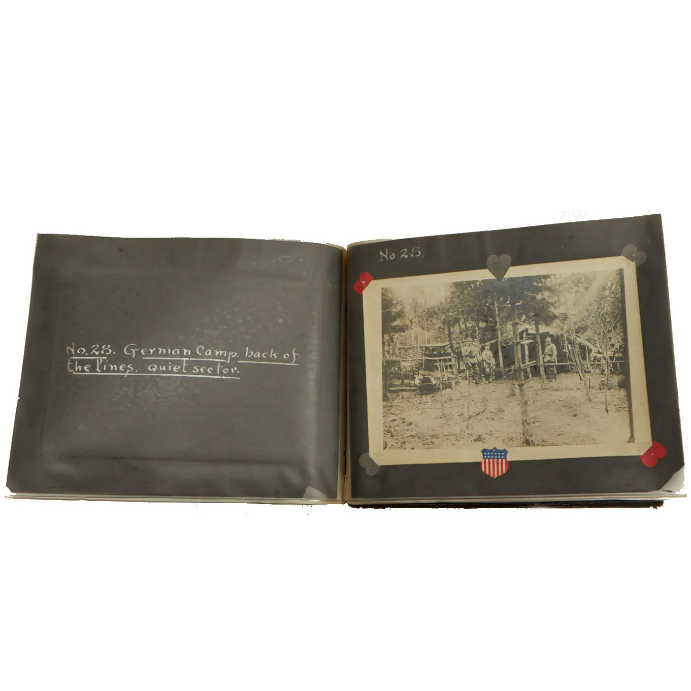 Original German WWI Photo Album Captured By US Army 4th Engineer Battalion During The Meuse-Argonne Offensive