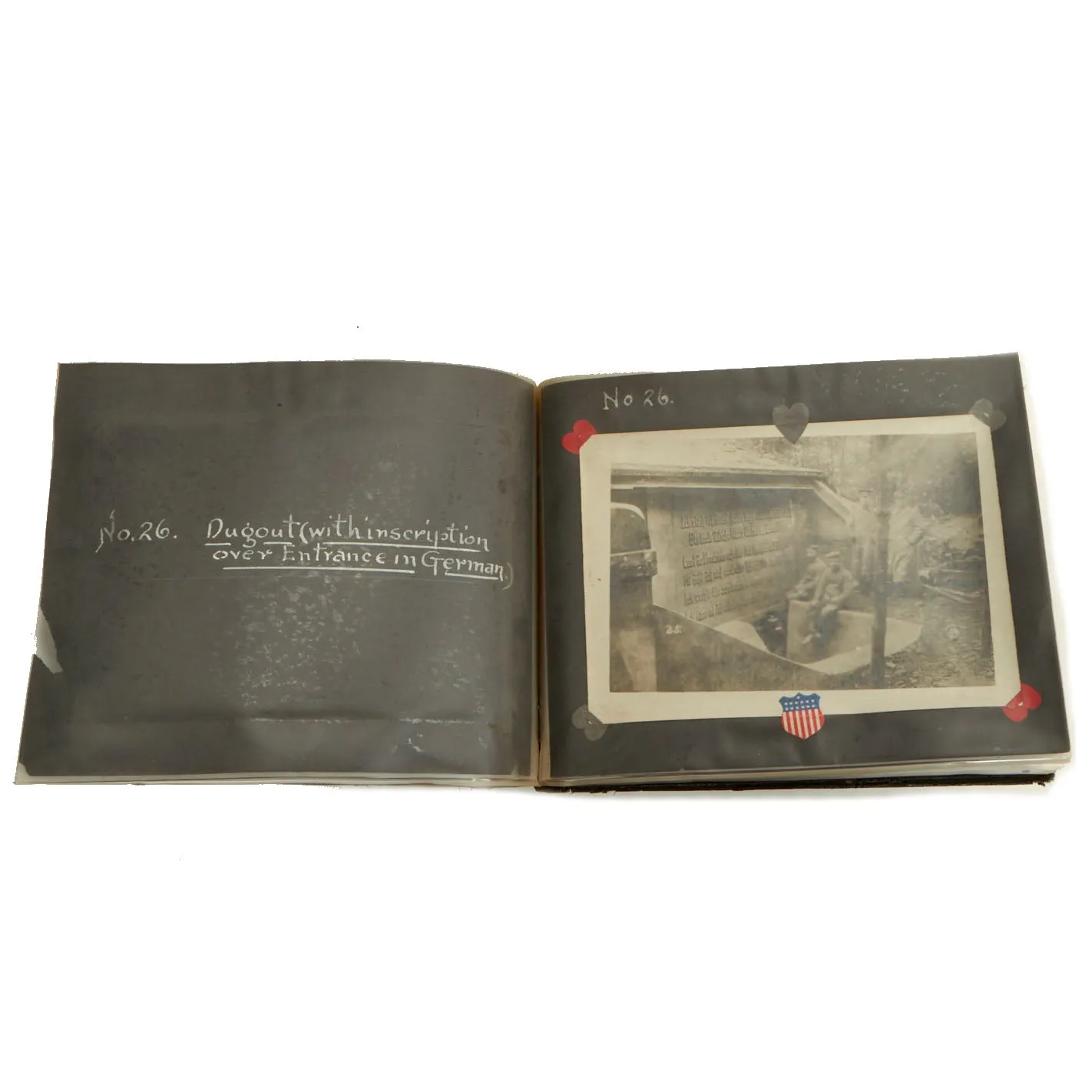 Original German WWI Photo Album Captured By US Army 4th Engineer Battalion During The Meuse-Argonne Offensive