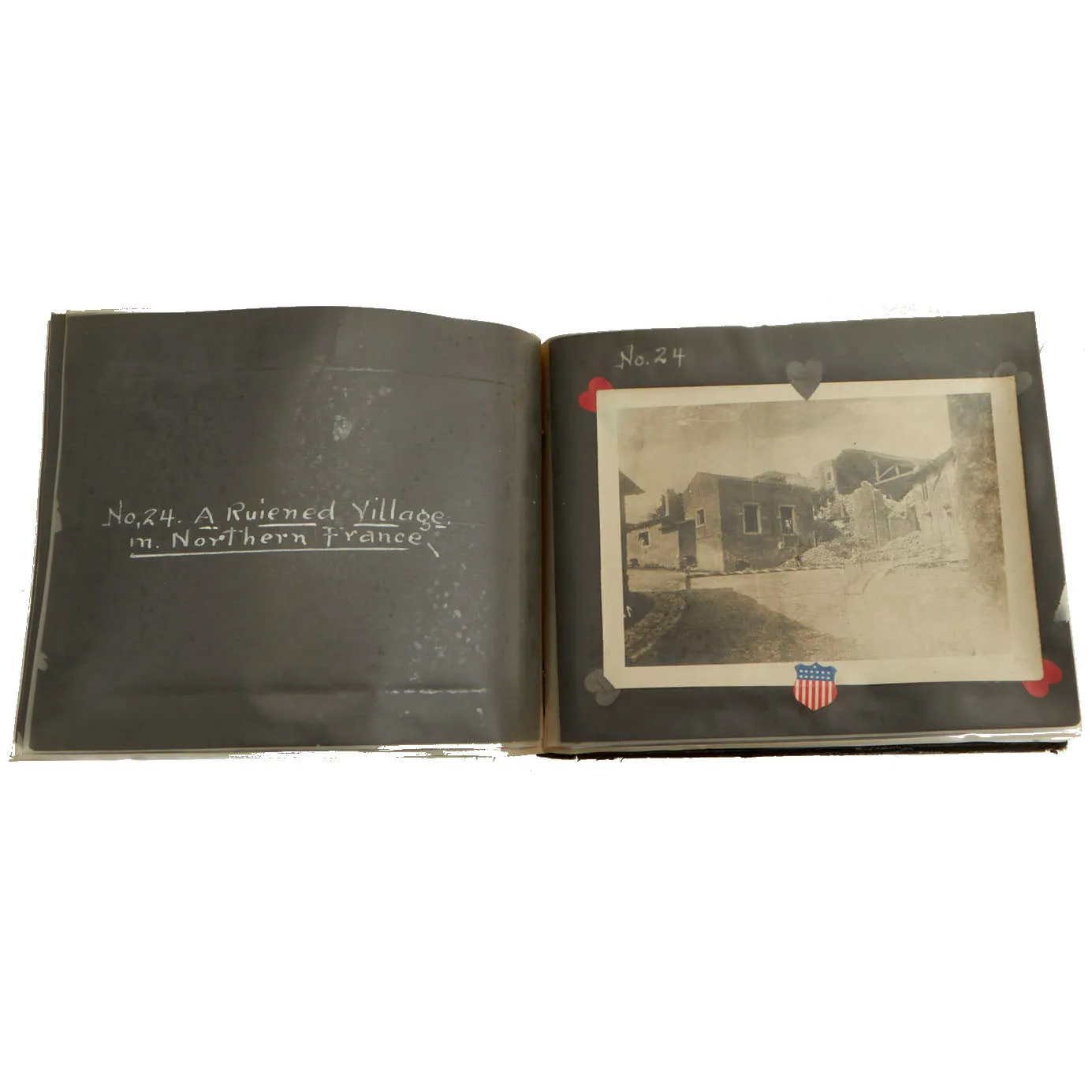 Original German WWI Photo Album Captured By US Army 4th Engineer Battalion During The Meuse-Argonne Offensive