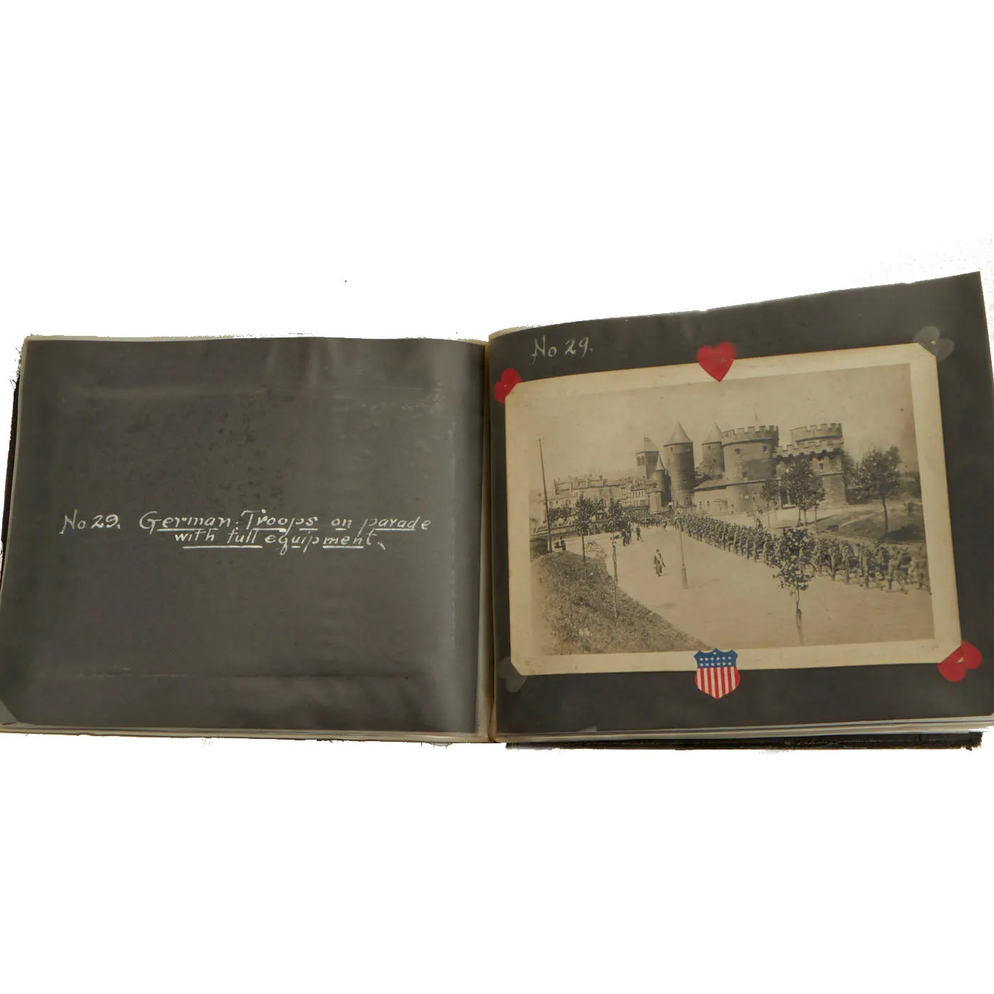 Original German WWI Photo Album Captured By US Army 4th Engineer Battalion During The Meuse-Argonne Offensive