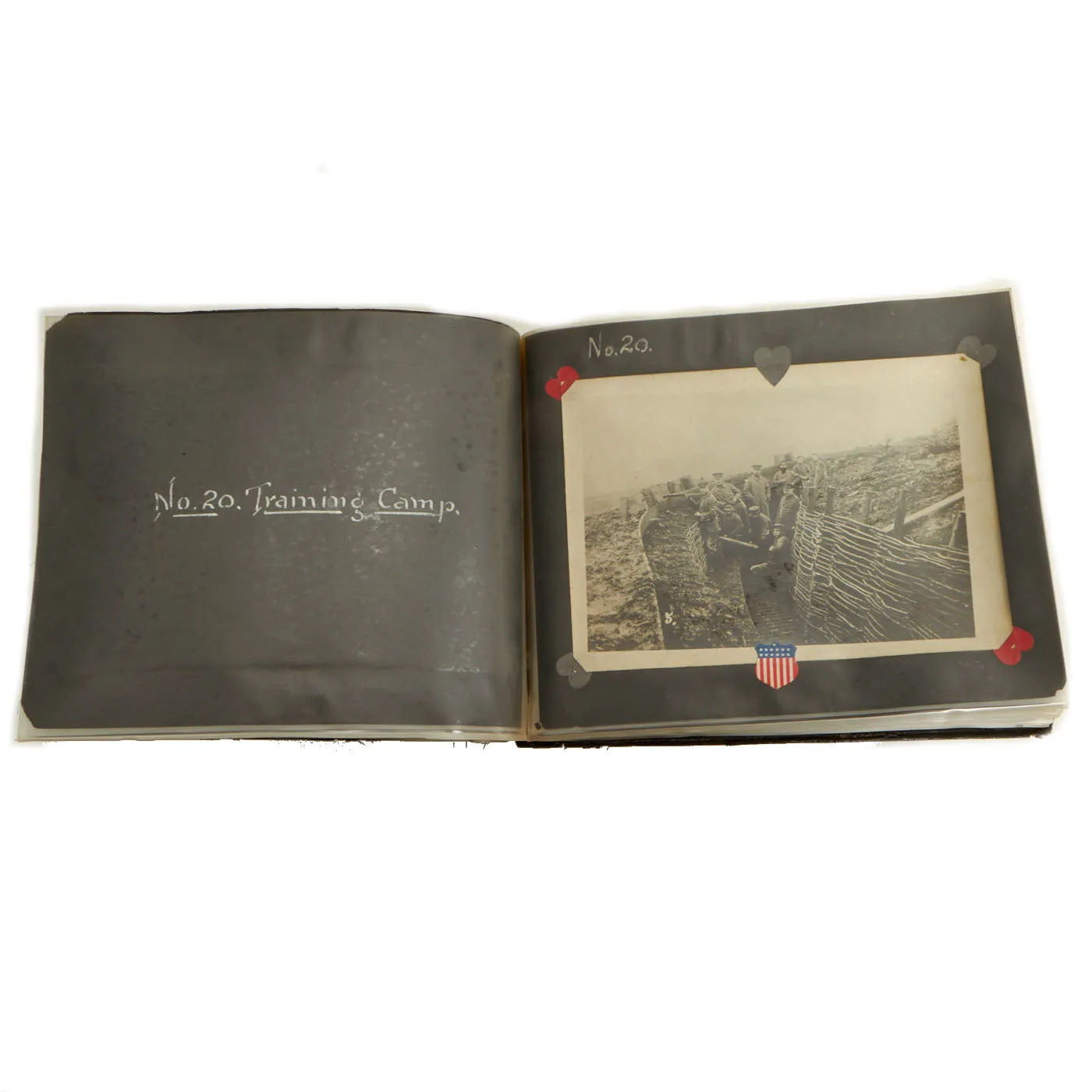 Original German WWI Photo Album Captured By US Army 4th Engineer Battalion During The Meuse-Argonne Offensive