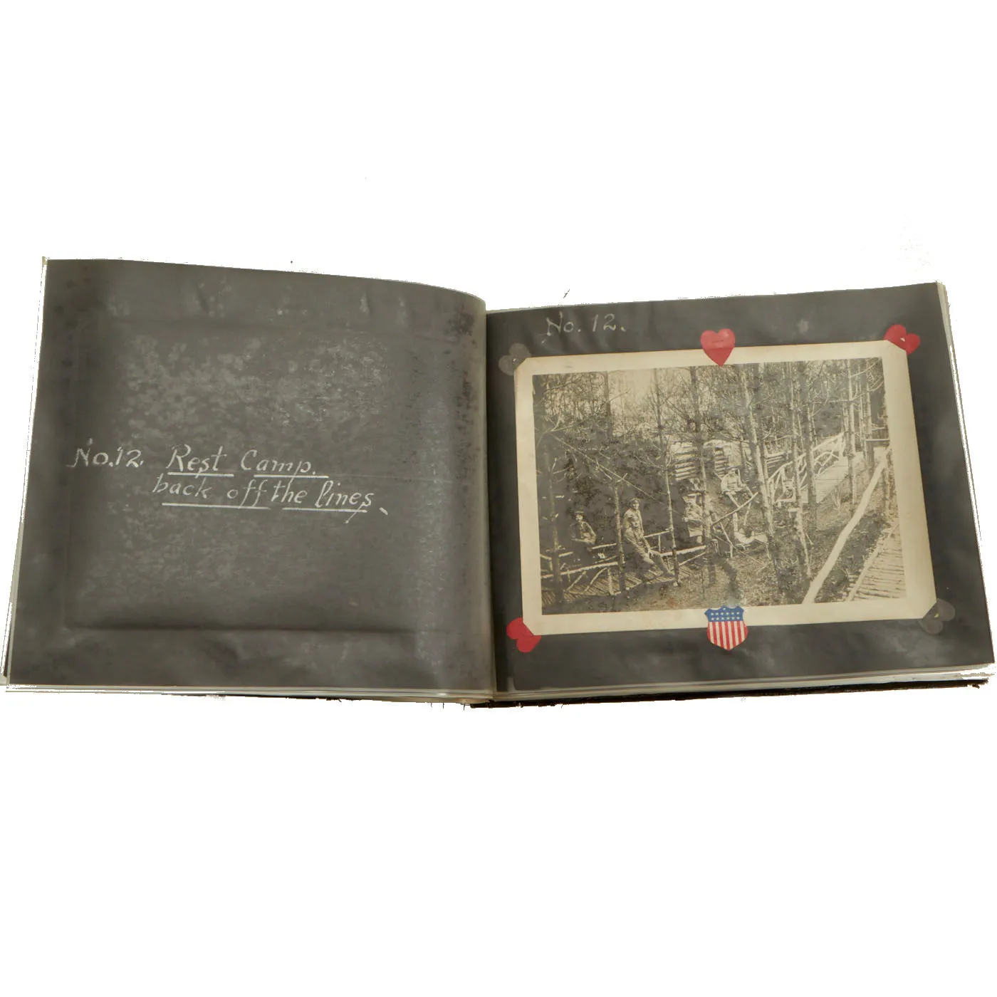 Original German WWI Photo Album Captured By US Army 4th Engineer Battalion During The Meuse-Argonne Offensive