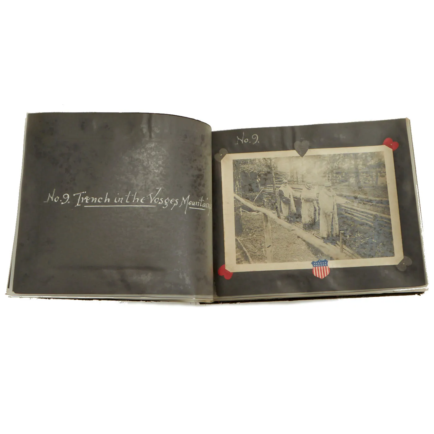 Original German WWI Photo Album Captured By US Army 4th Engineer Battalion During The Meuse-Argonne Offensive