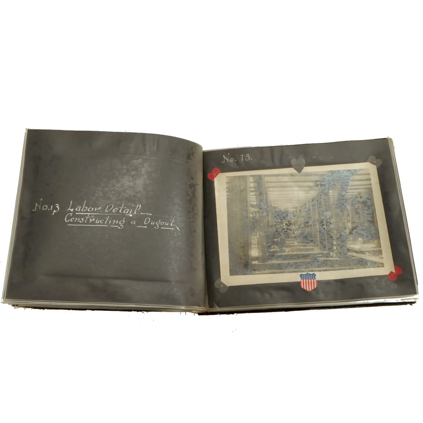 Original German WWI Photo Album Captured By US Army 4th Engineer Battalion During The Meuse-Argonne Offensive