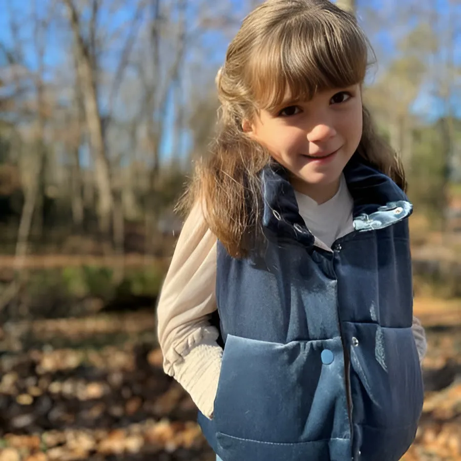 Parker Vest in Cerulean (Baby)