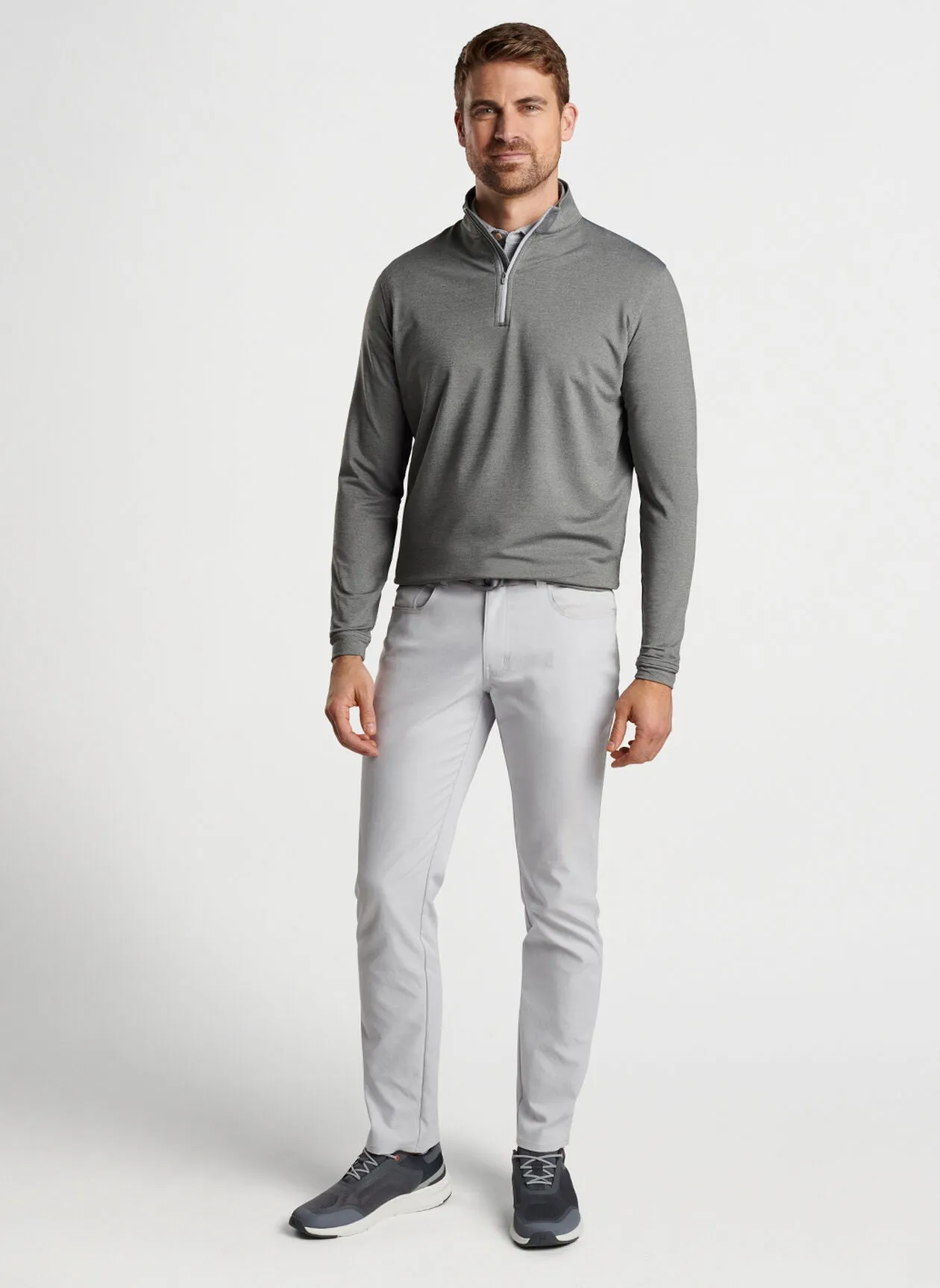 Peter Millar Perth Performance Melange Quarter-Zip