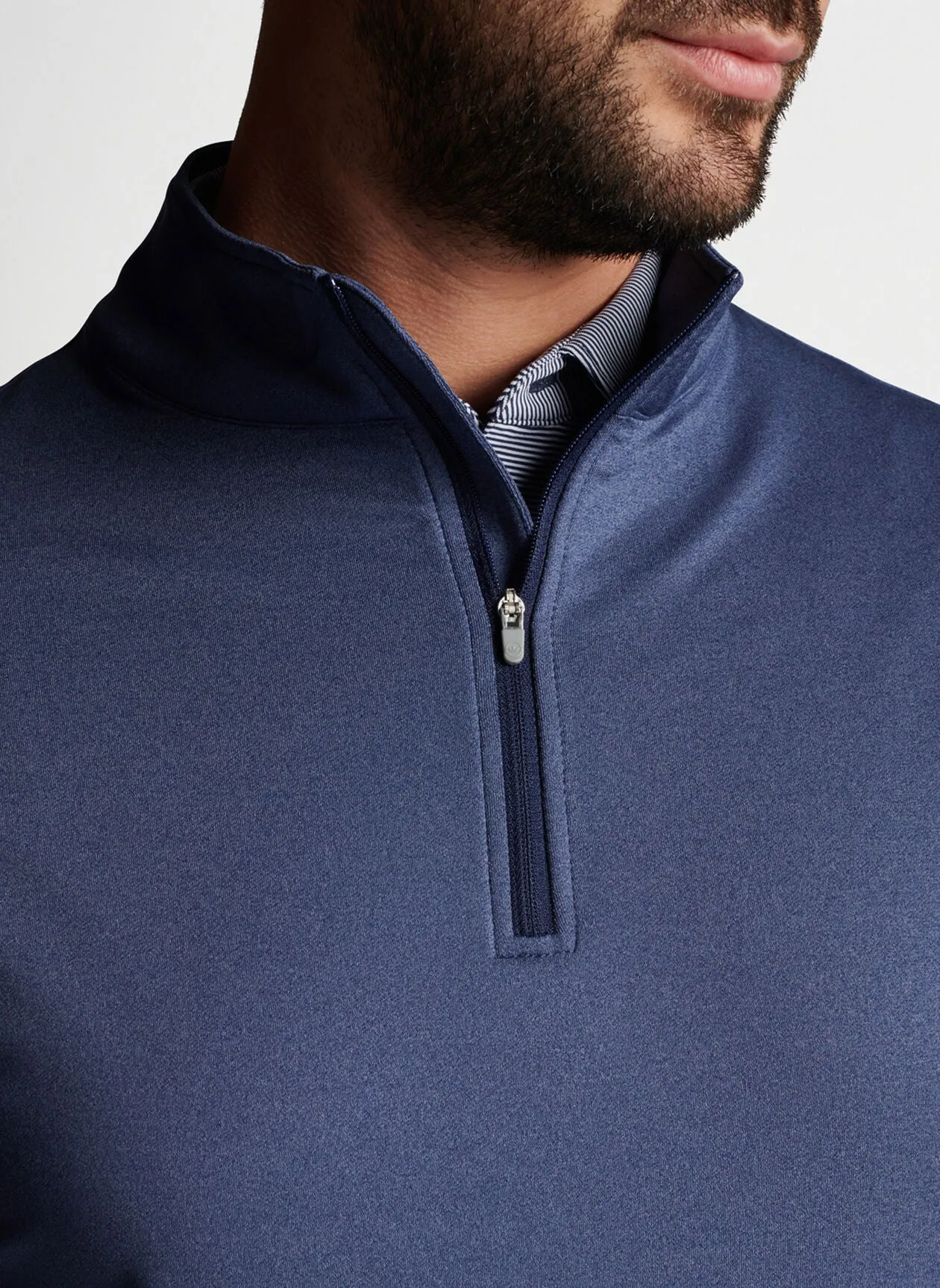 Peter Millar Perth Performance Melange Quarter-Zip