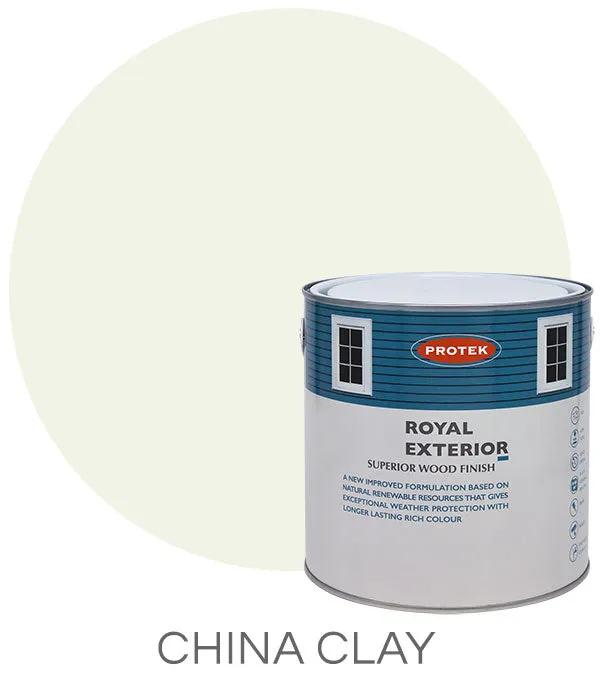 Protek Royal Exterior Wood Finish in China Clay