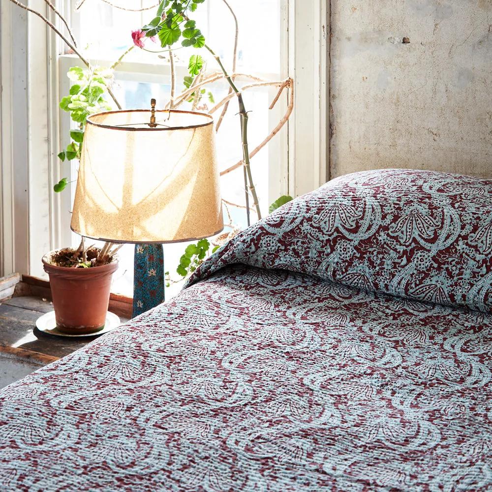 "French Indigo" King Bedcover