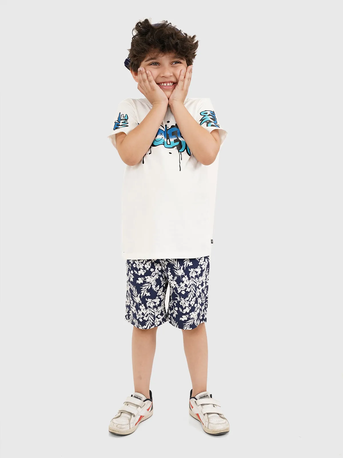 "GRADY" Casual Cotton Printed Shorts