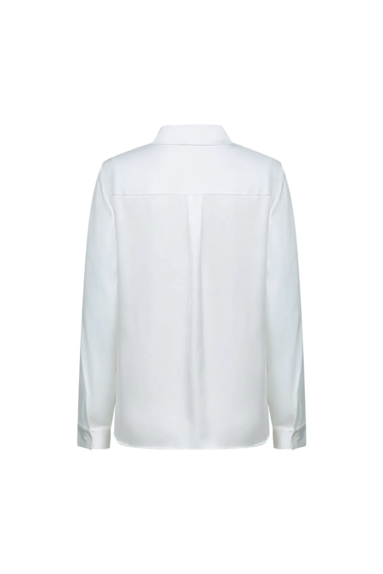 Satin Shirt Blouse With Detachable Necktie