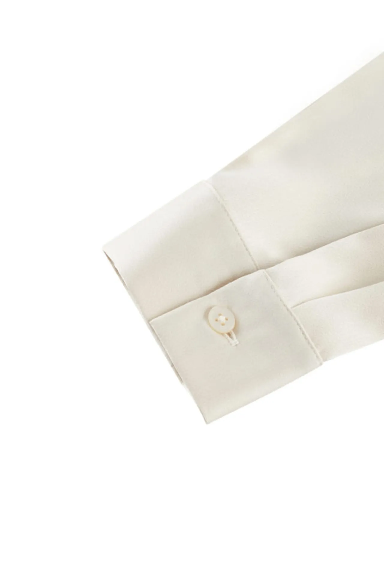 Satin Shirt Blouse With Detachable Necktie