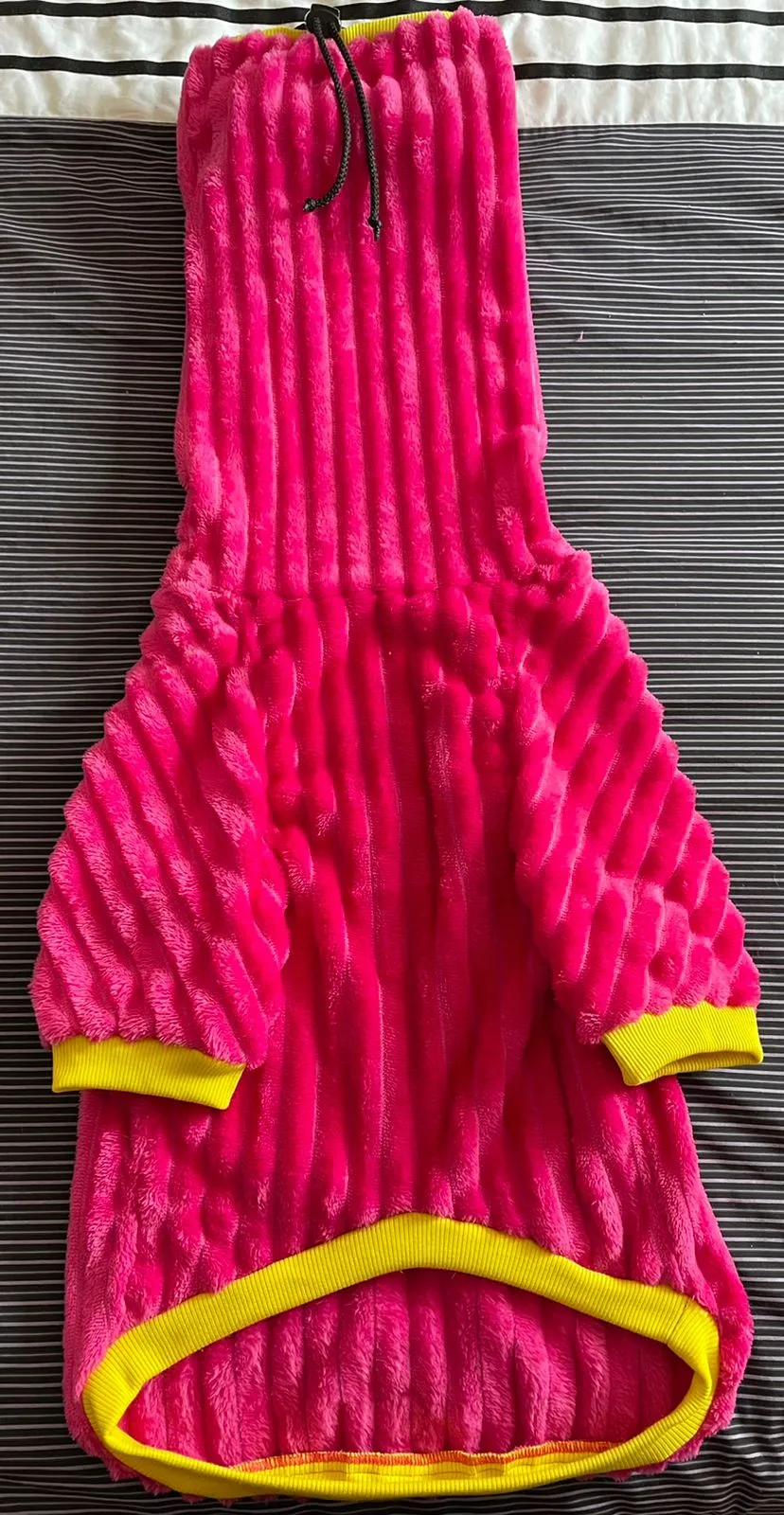 Solid Color Dog Sweater with Long Pompom Snood - AVAILABLE IN DIFFERENT COLORS