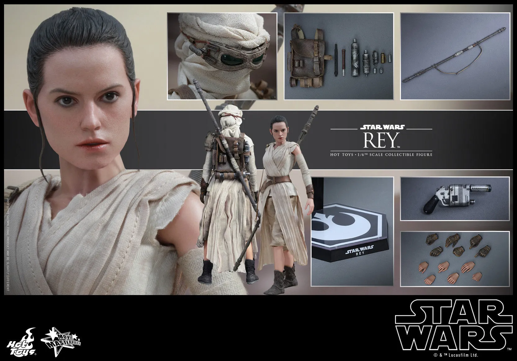 STAR WARS: Rey 1:6 Scale Movie Masterpiece Figure