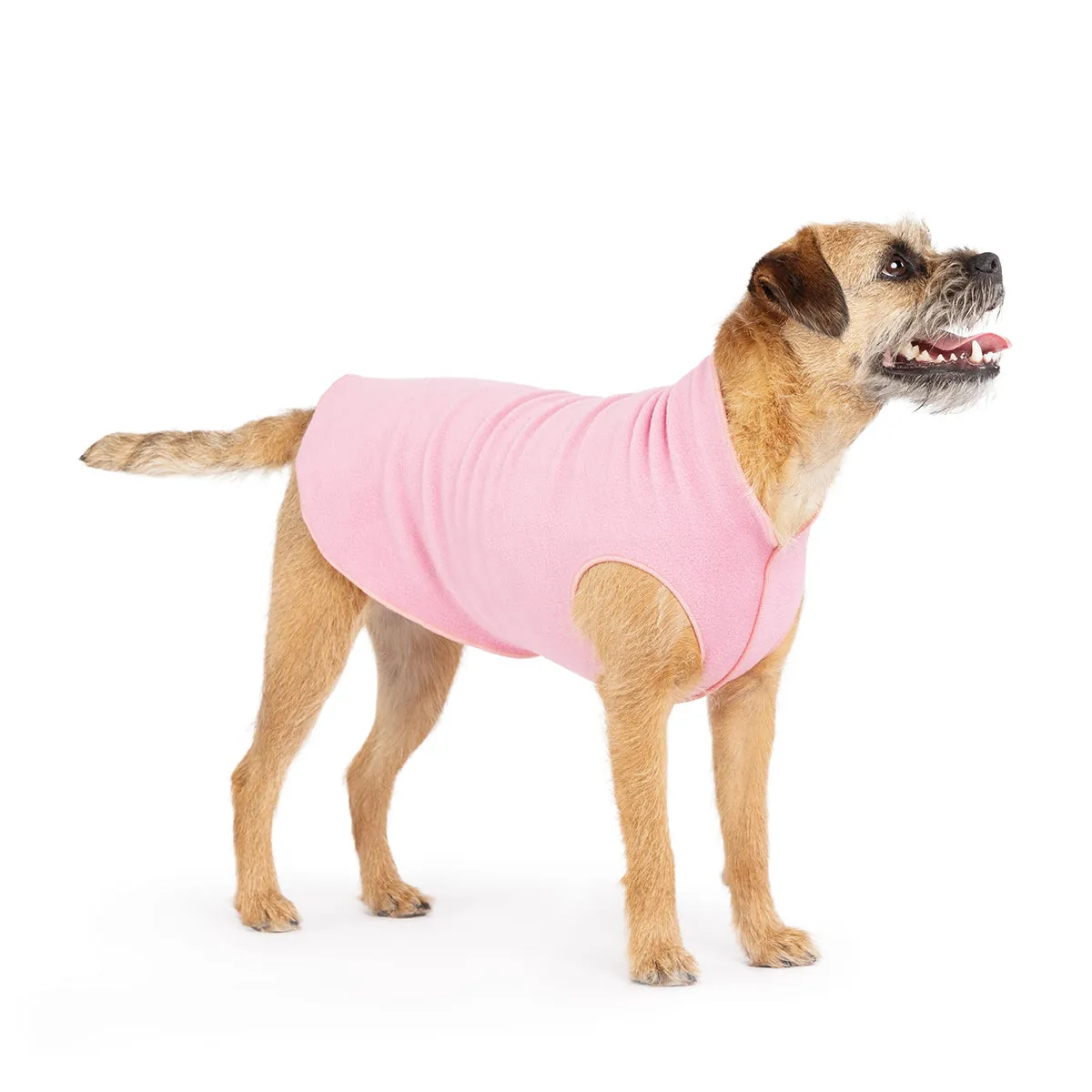 Stretch Fleece Dog Coat Rose