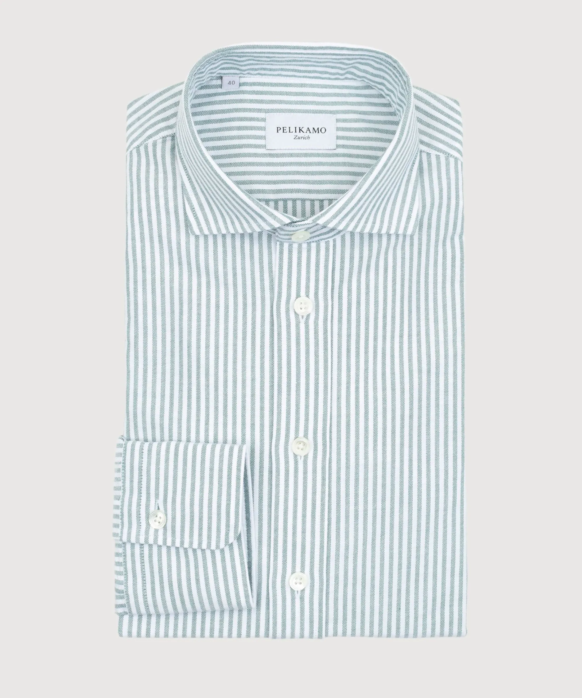 Striped Casual Oxford Shirt