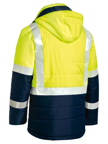 Taped Hi Vis Puffer Jacket - BJ6929HT