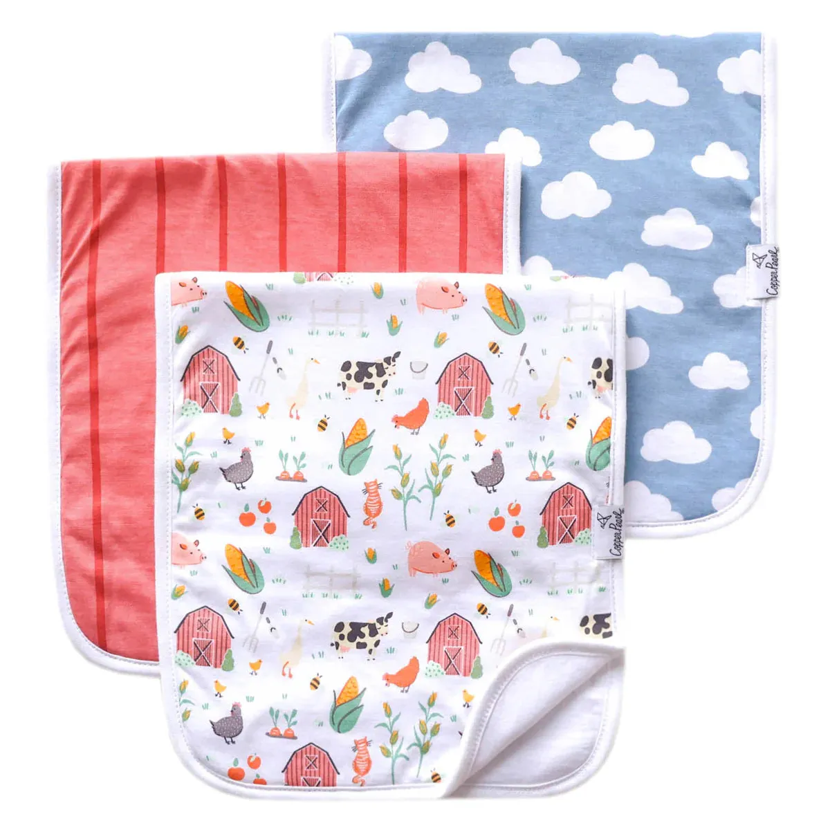 Three Burp Cloths