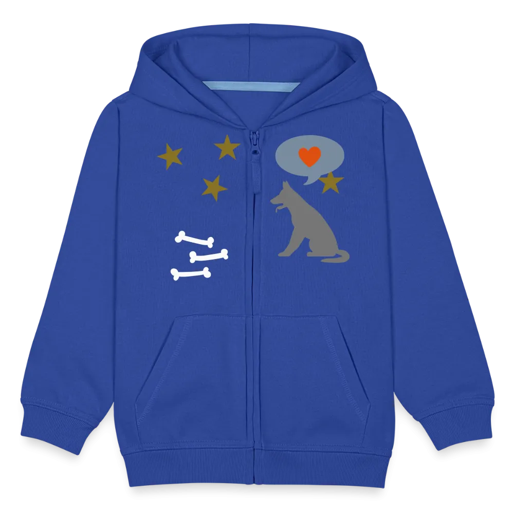 Veste à capuche Premium Enfant "Chien et os"