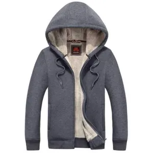 Warm Thick Thermal Hoodies Zip Up Casual Jacket Coat