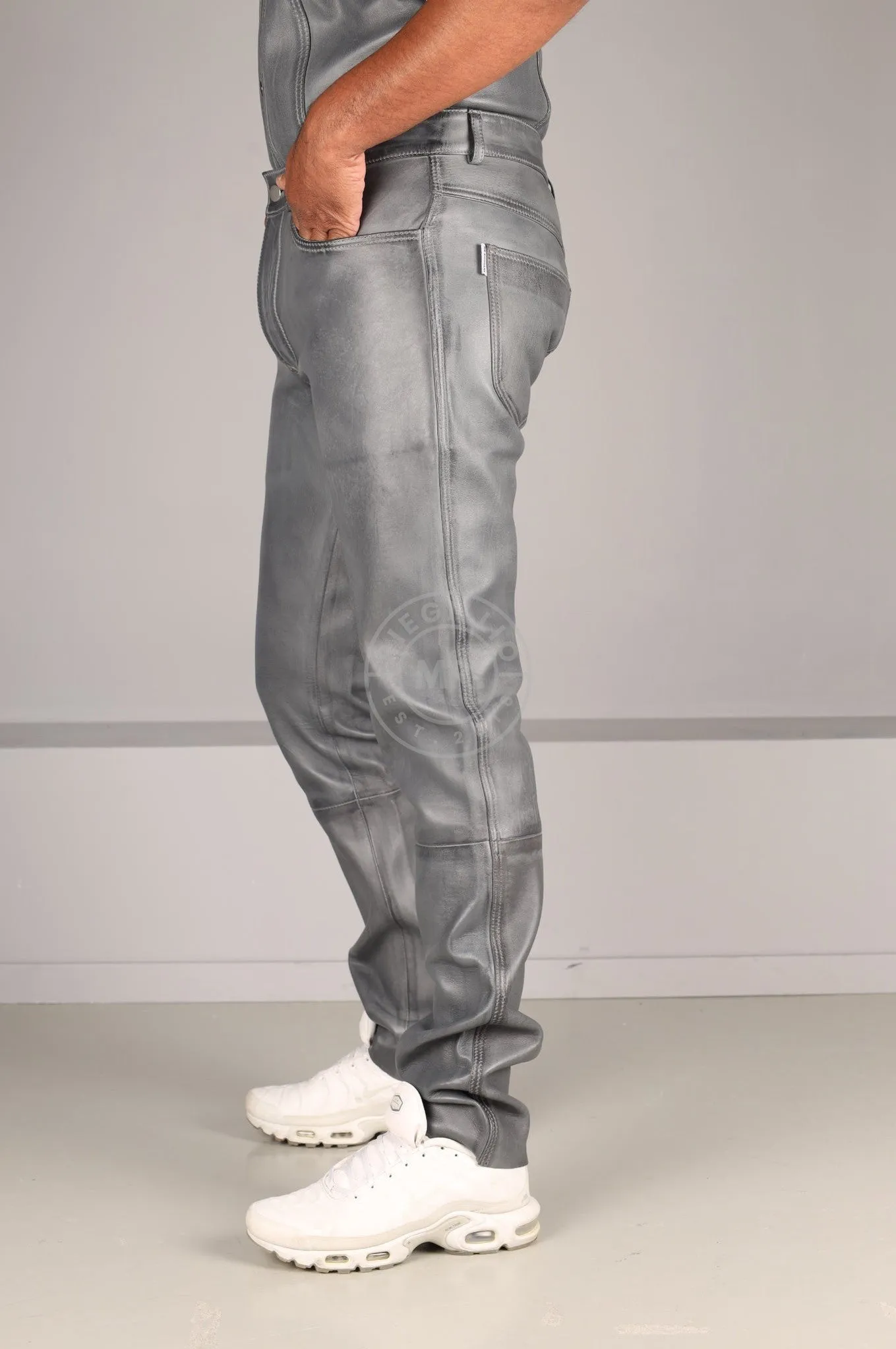 Washed Grey 5 Pocket Pants