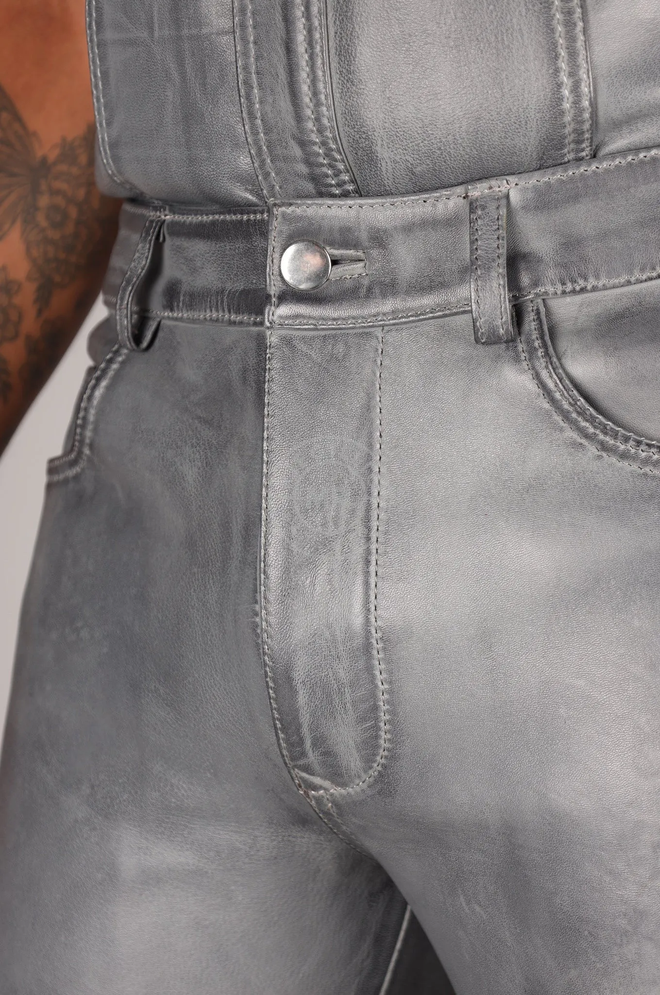 Washed Grey 5 Pocket Pants