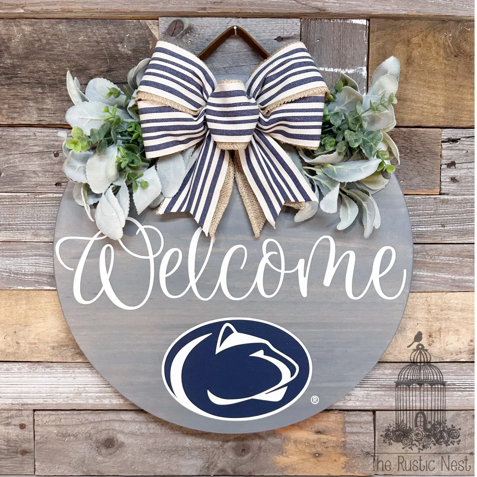 Welcome Penn State Door Hanger | Penn State Sign | We Are Sign | Penn State Football | Nittany Lions Sign | PSU | Penn State Merch | WE ARE