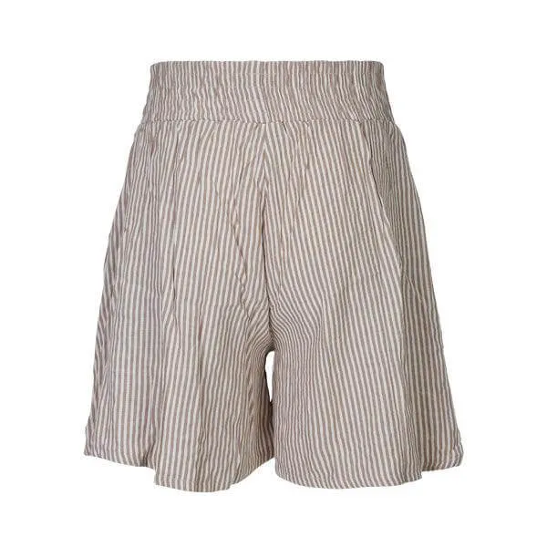 WHITE AND BROWN SHORT SET FOR GIRLS.