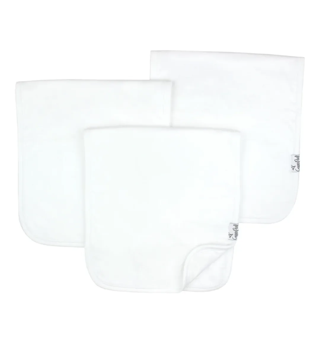 White Basics Burp Cloths